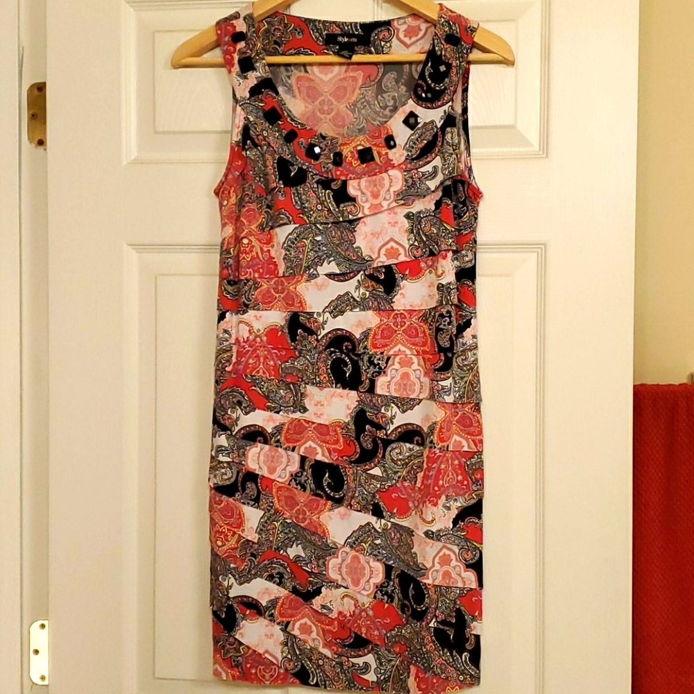 Style & Co Bandage Paisley Dress (xs)